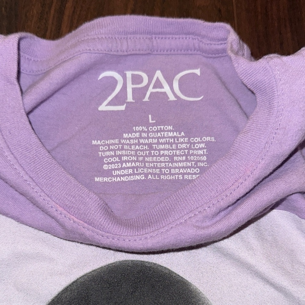 Urban Outfitters Lilac Tupac Graphic Tee - Picture 2 of 3